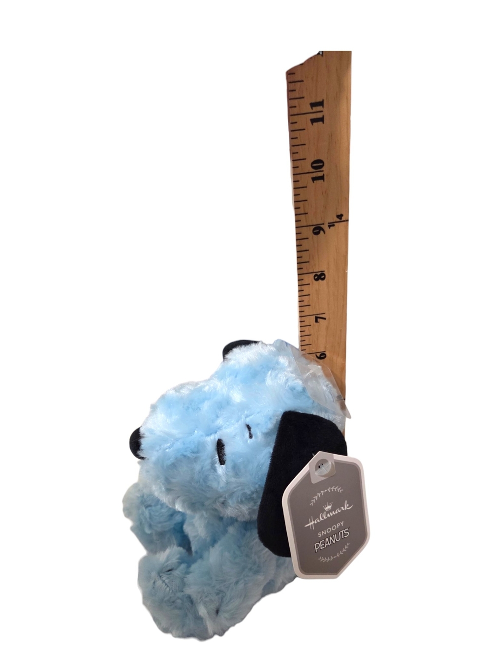 Hallmark Peanuts Snoopy Curly Plush Light Blue Black 6 Inch NWT 2022 - Picture 11 of 11